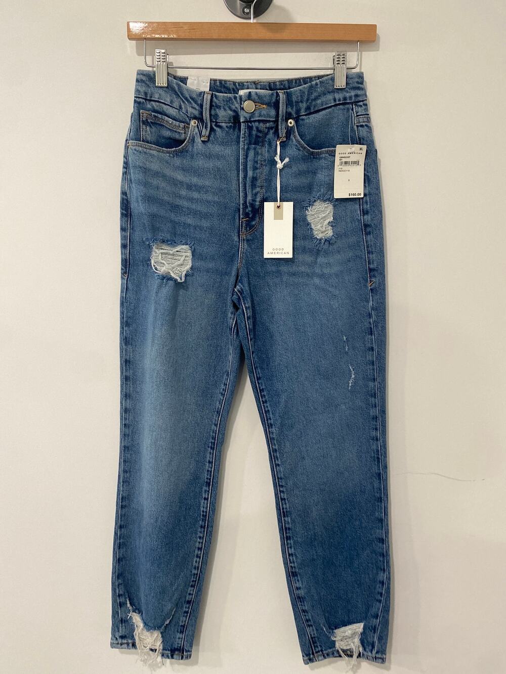 NWT Good American Jeans Indigo Blue Size 26